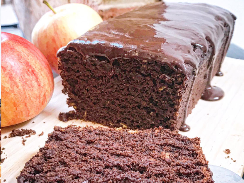 Chocolate and apple cake