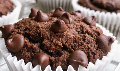 Vegan chocolate muffin