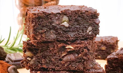 ocoa and avocado brownie