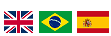Spanish, Portuguese and English