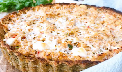 Chicken chickpea-based pie